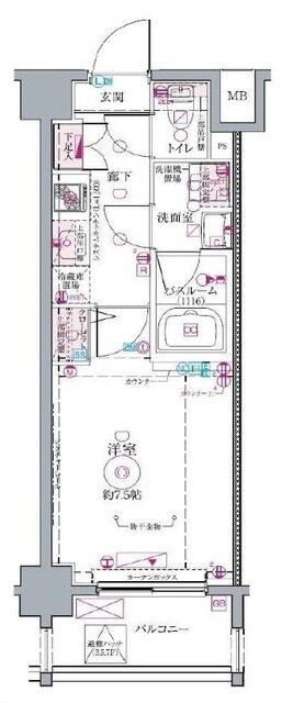 クレヴィスタ代田橋の物件間取画像