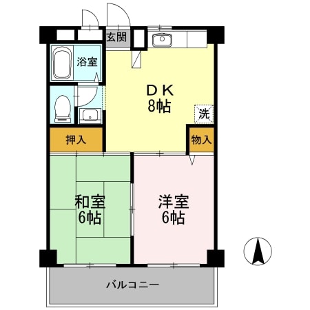 コーポメルヘンの物件間取画像