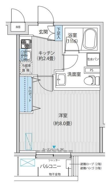 ＢＬＥＳＳ新中野の物件間取画像