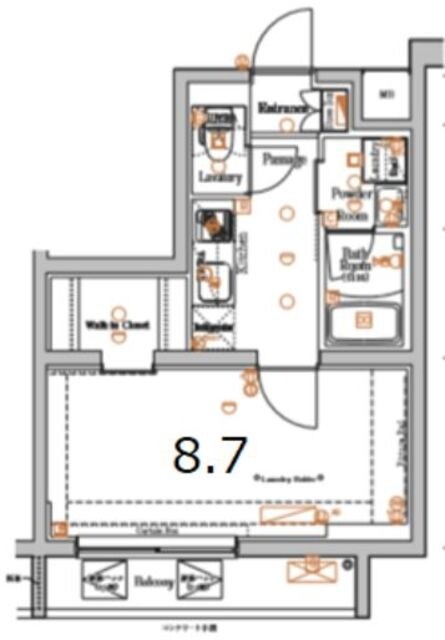 ＸＥＢＥＣ方南町の物件間取画像