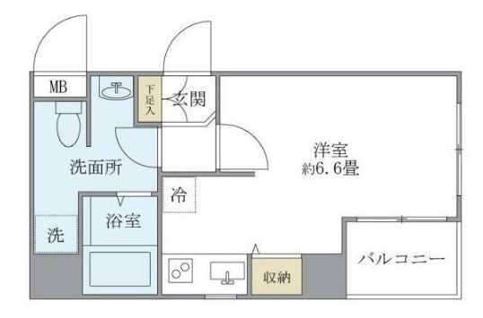 小針マンションの物件間取画像