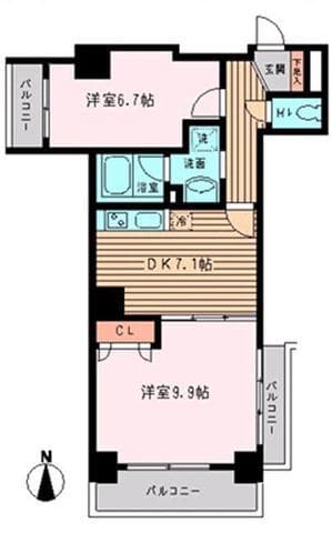 グランセルコーバの物件間取画像