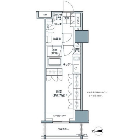 パークハビオ東中野の物件間取画像