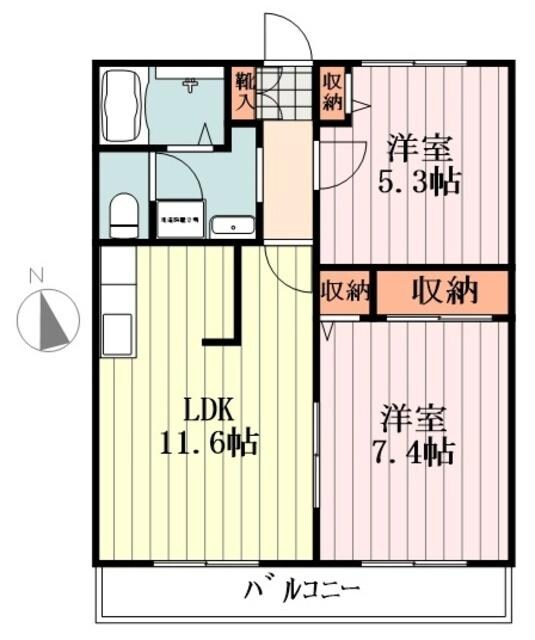 グリーンコートの物件間取画像