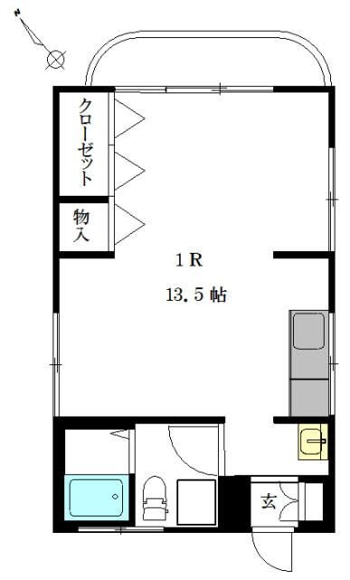 第１角柳マンションの物件間取画像