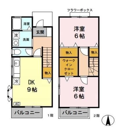 ブリティッシュガーデン　Ａの物件間取画像