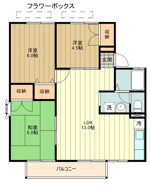 レストルペールの物件間取画像