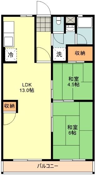 ピースパルマンションの物件間取画像