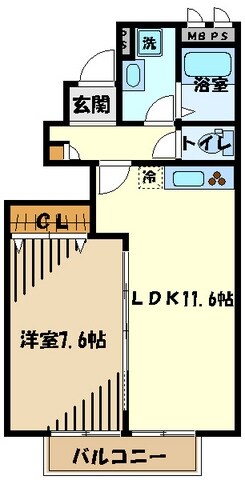 アスピリア萬寿舎の物件間取画像