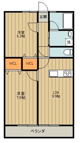 シティハイムセゾンの物件間取画像