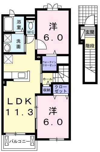 サウス　プリムラの物件間取画像