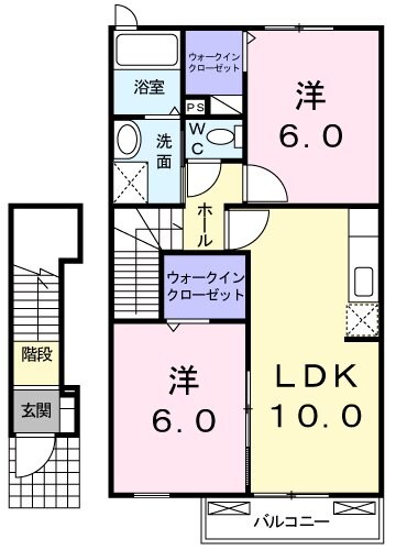 ウィステリアIIの物件間取画像