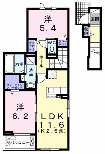 フェリス　ソレアードIIの物件間取画像