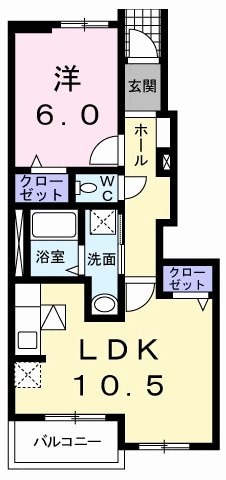 プラシードIIの物件間取画像