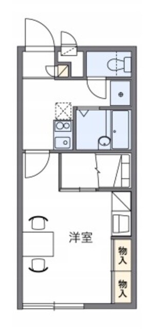 レオパレスポートサイドIIの物件間取画像