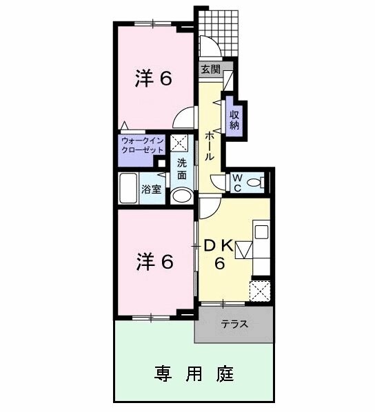 ラフレシール武蔵大和の物件間取画像