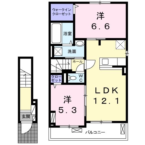 ミラ　フォレストIの物件間取画像