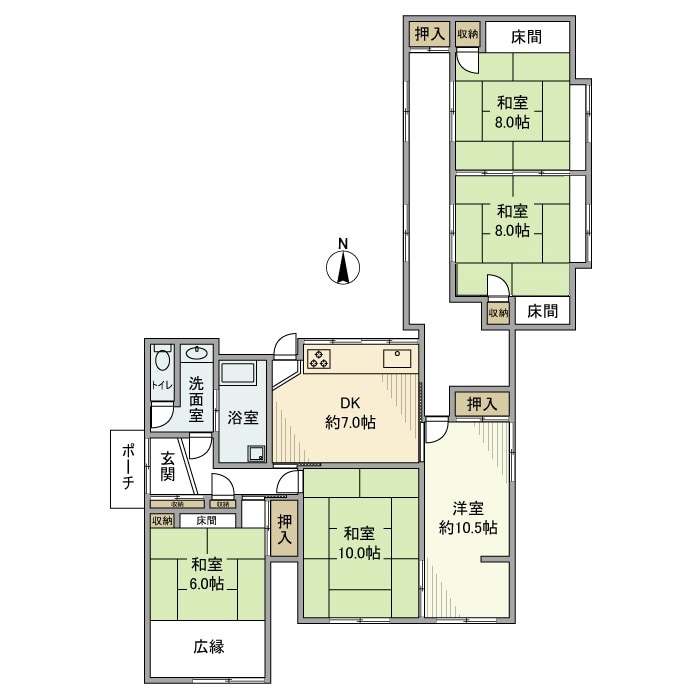 裏宿町戸建の物件間取画像