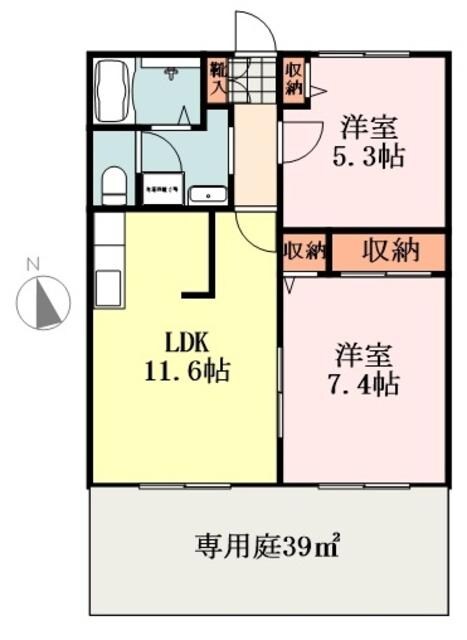 グリーンコートの物件間取画像