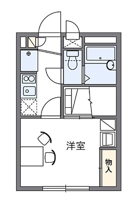 レオパレス雷塚の物件間取画像