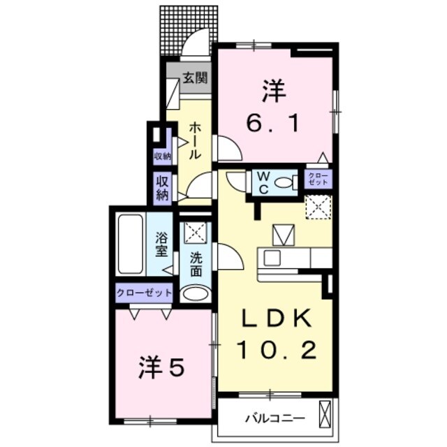 カルムIの物件間取画像