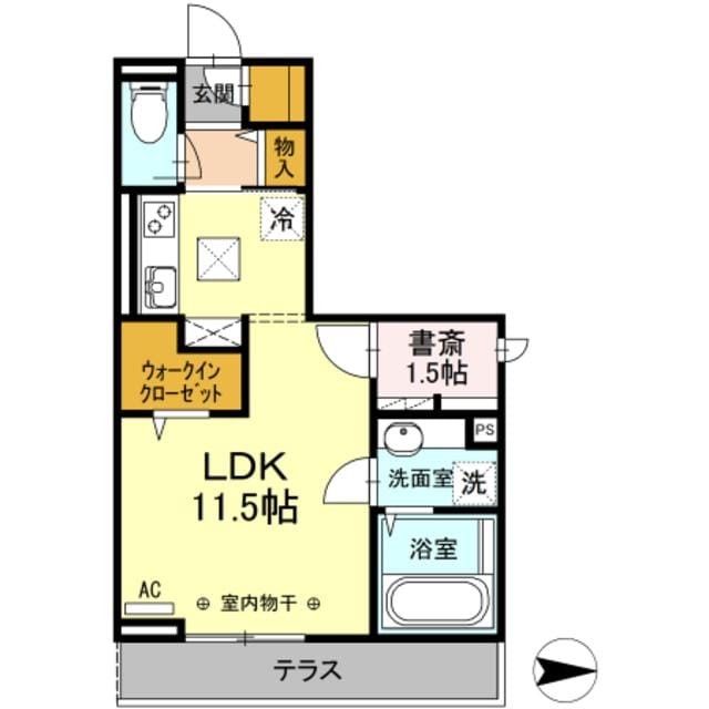 フェリスタ中神の物件間取画像