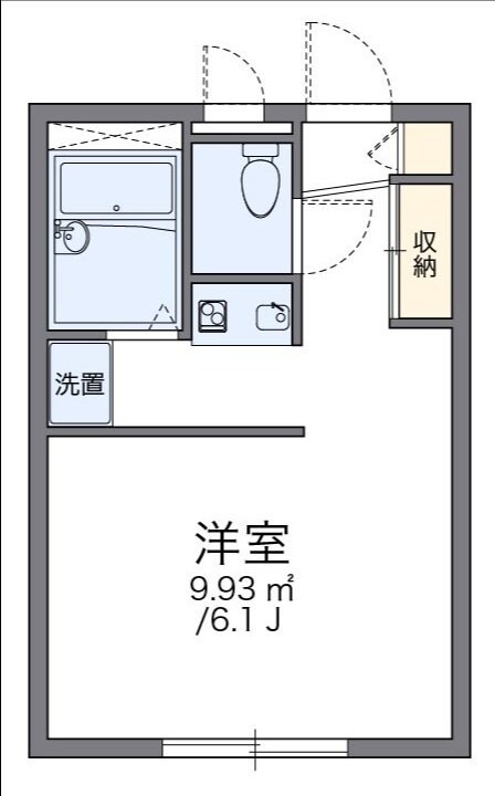 レオパレスデルニエＫIIの物件間取画像