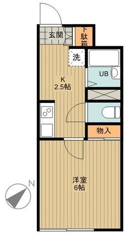 レオネクストミル　フルールの物件間取画像