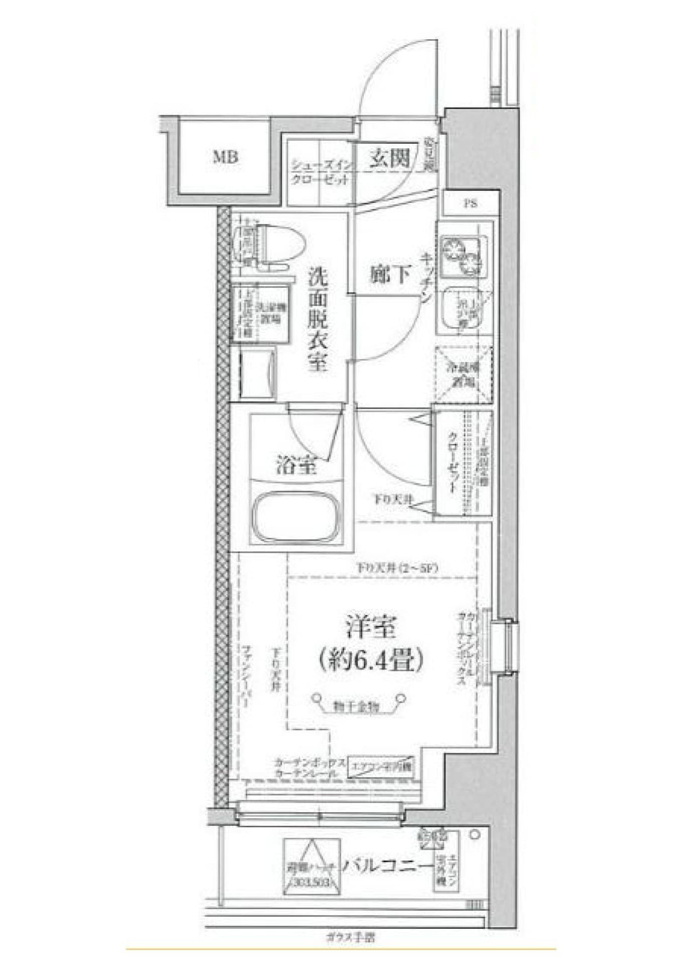 ティモーネプレミアム立川の物件間取画像