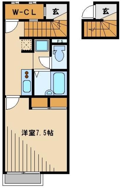 レオパレスカスターノの物件間取画像