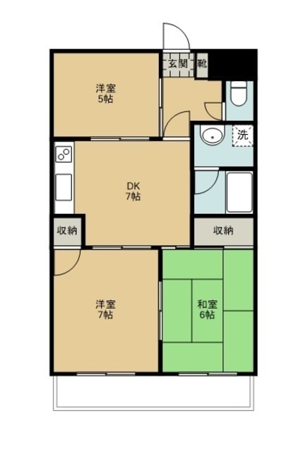 レグルスマンションの物件間取画像