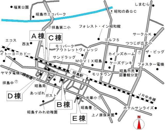 昭島コートエレガンスＤの物件内観写真