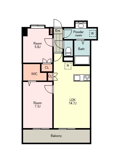 コートデルトゥール昭島の物件間取画像
