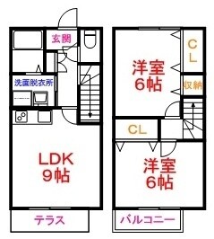 コート西砂Ａの物件間取画像