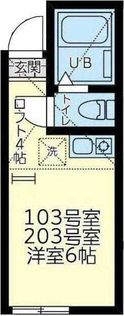 ユナイト追浜ストラスブールの物件間取画像