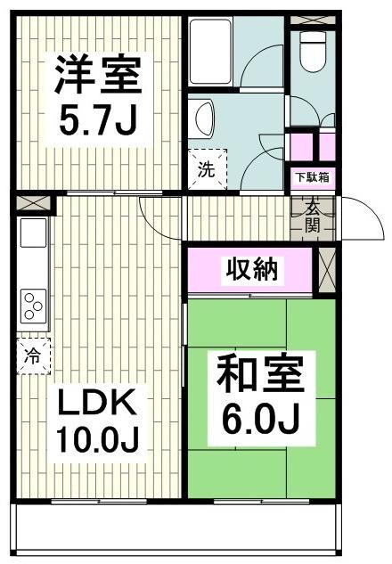 アーバン杉田の物件間取画像