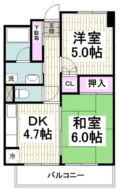 エヴァークレスト六浦の物件間取画像