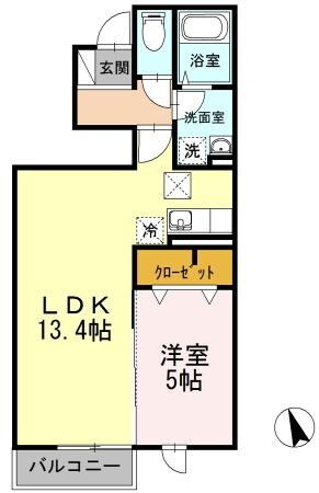 ベルセゾンの物件間取画像