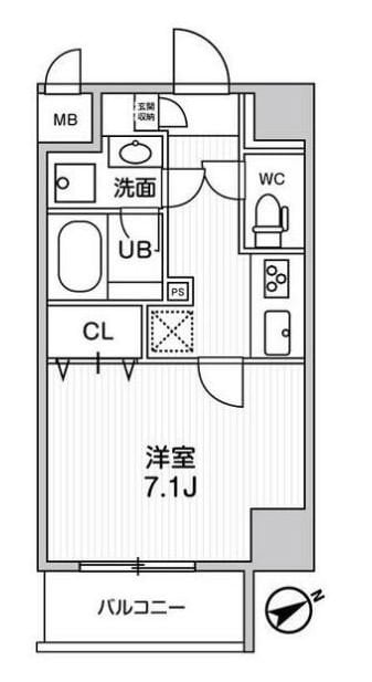 ＴＨＥ　ＰＡＬＭＳ　ＹＯＫＯＨＡＭＡ　ＩＳＯＧＯの物件間取画像