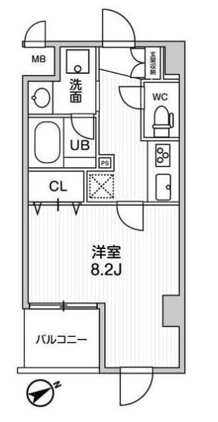 ＴＨＥ　ＰＡＬＭＳ　ＹＯＫＯＨＡＭＡ　ＩＳＯＧＯの物件間取画像