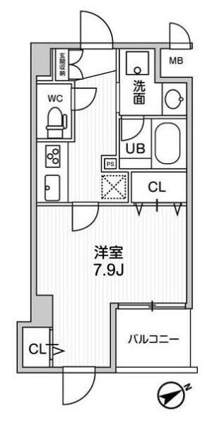 ＴＨＥ　ＰＡＬＭＳ　ＹＯＫＯＨＡＭＡ　ＩＳＯＧＯの物件間取画像