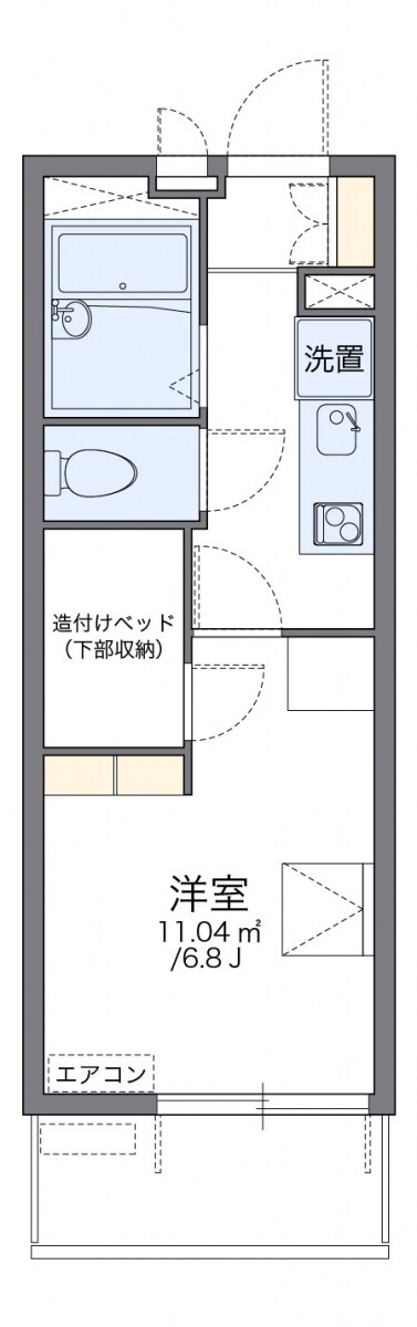 レオパレス雅の物件間取画像