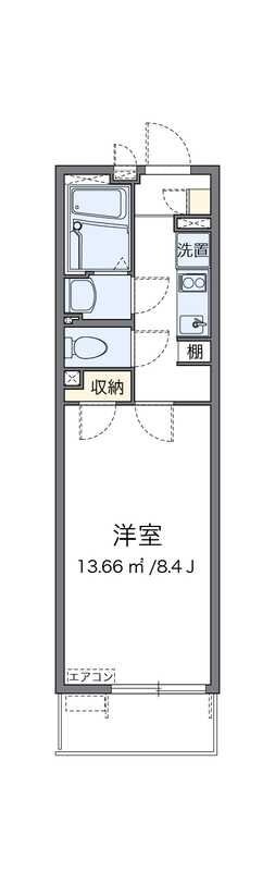 クレイノリフル川崎の物件間取画像