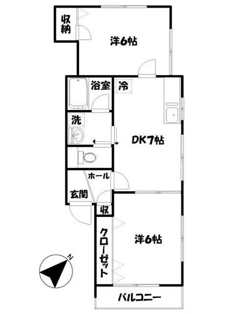 カーサアルペの物件間取画像