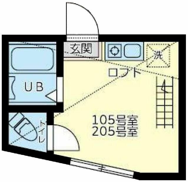 ユナイト日吉カッサーノの物件間取画像