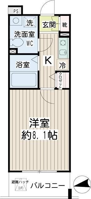 クレール鶴見の物件間取画像