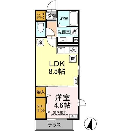 DTribute横濱鶴見の物件間取画像