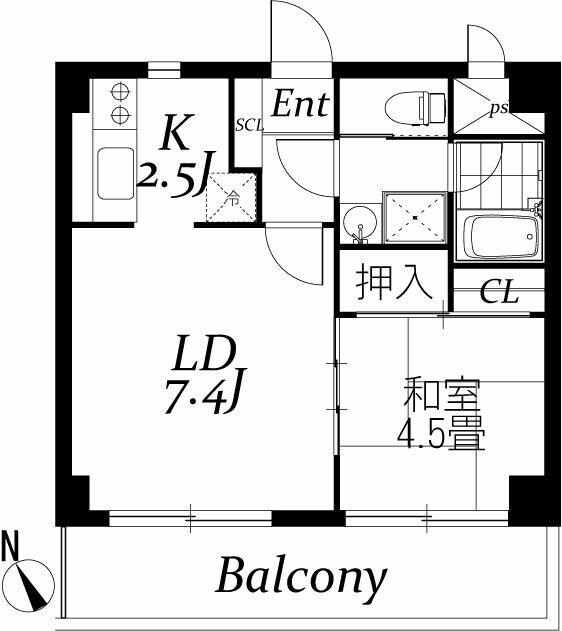 チェスターハウス鶴見の物件間取画像