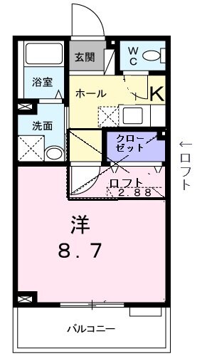 プラシード　カーサIIの物件間取画像