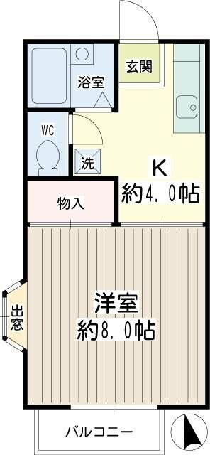 グランデュールハタの物件間取画像